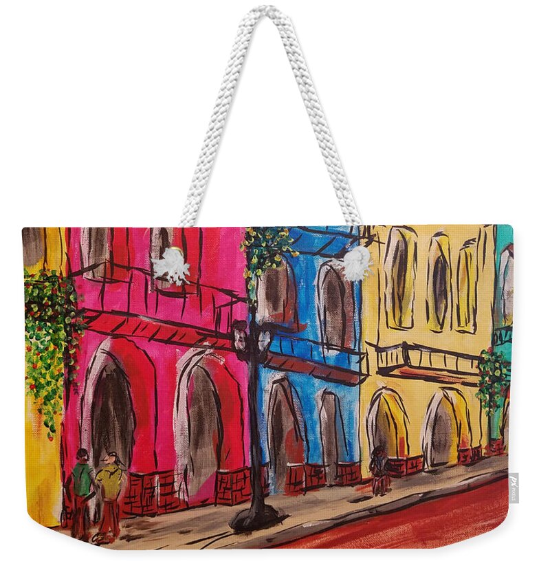 Cuba Weekender Tote Bag featuring the painting Havana by Brent Knippel