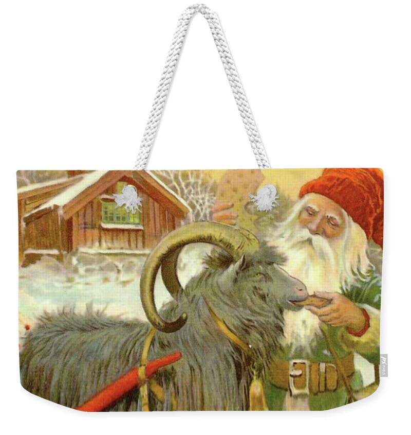 Santa Claus Weekender Tote Bag featuring the digital art Have Yourself a Merry Little Christmas by Long Shot