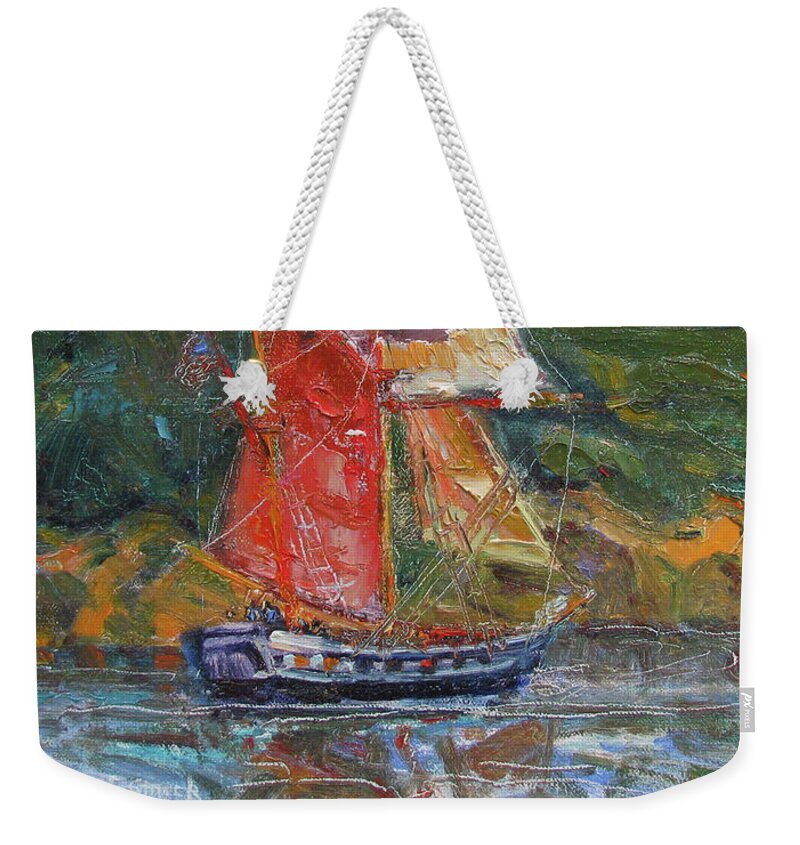 Hawiian Chieftain Weekender Tote Bag featuring the painting Hawiian Chieftain by John McCormick