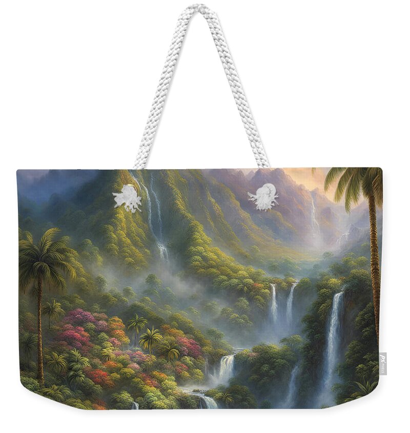 Hawaii Weekender Tote Bag featuring the photograph Hawiian Dreamscape by Cate Franklyn