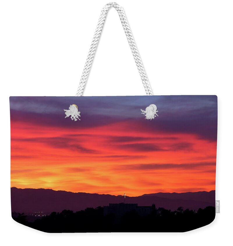 Easter Weekender Tote Bag featuring the photograph He is risen by Eyes Of CC