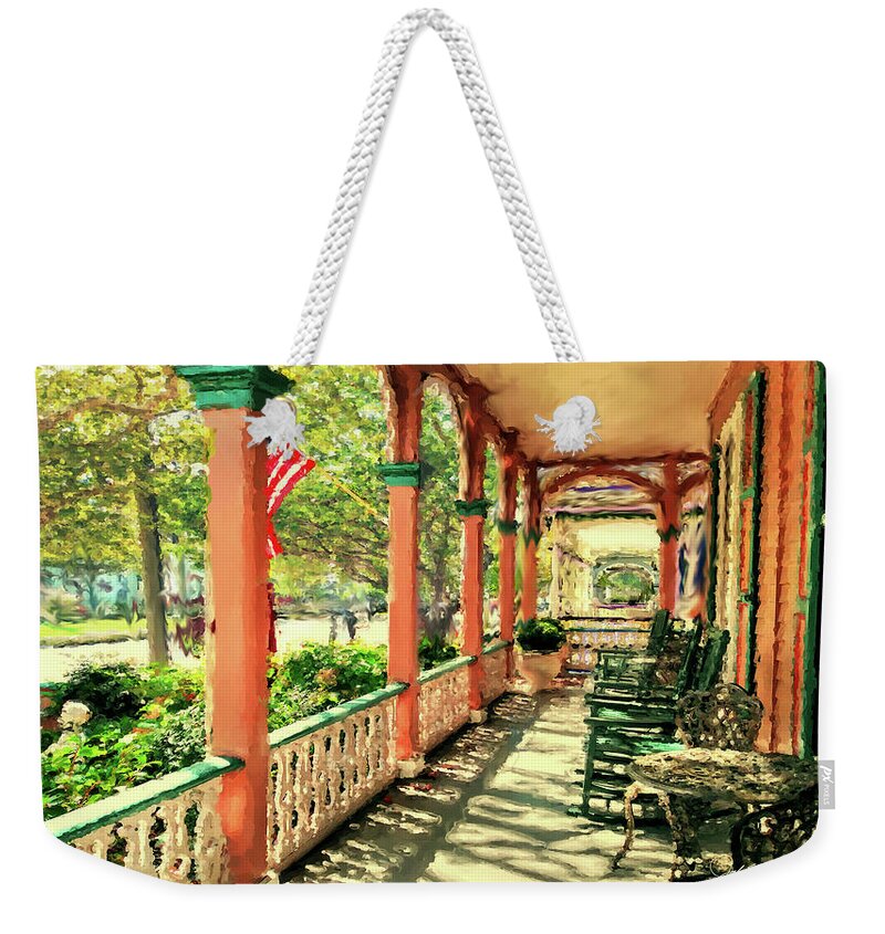 The Mainstay Weekender Tote Bag featuring the painting The Mainstay by Joel Smith