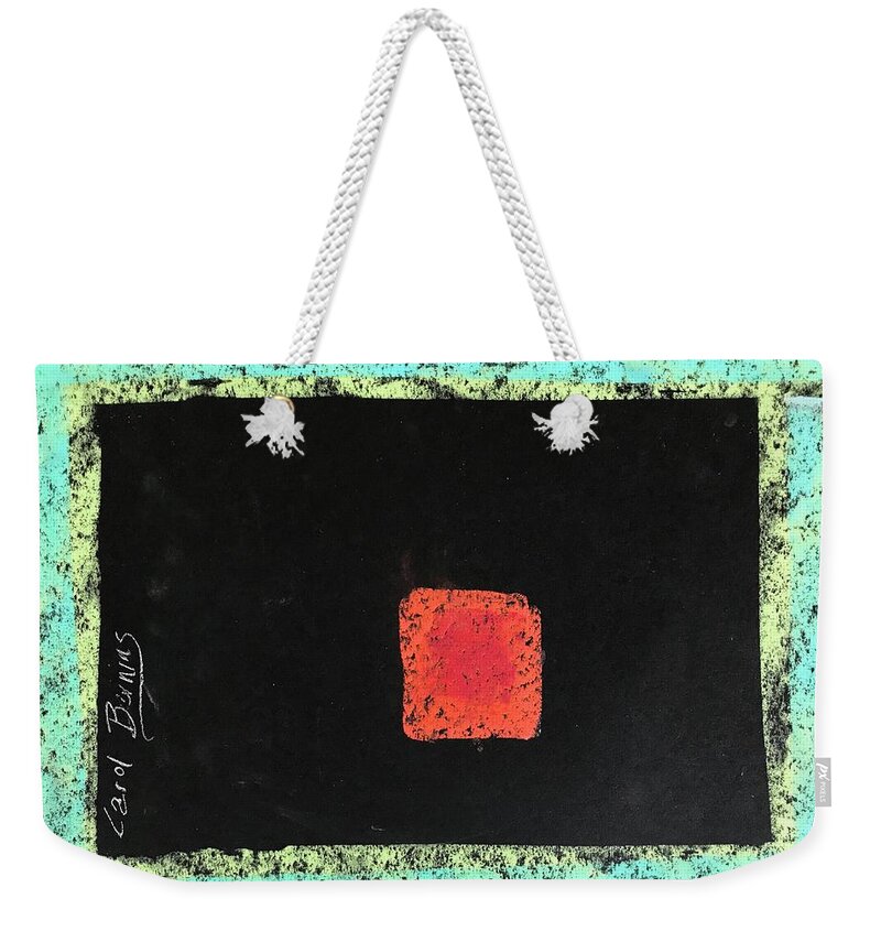 Color Field Weekender Tote Bag featuring the painting Healing Energy by Carol Berning