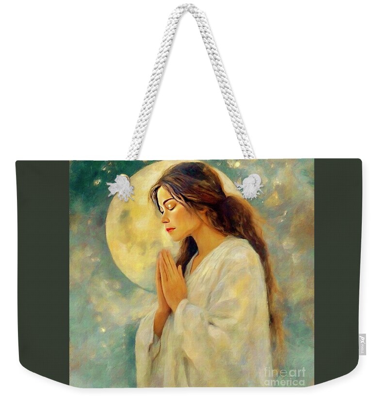 Galaxy Weekender Tote Bag featuring the digital art Healing Energy by Laurie's Intuitive