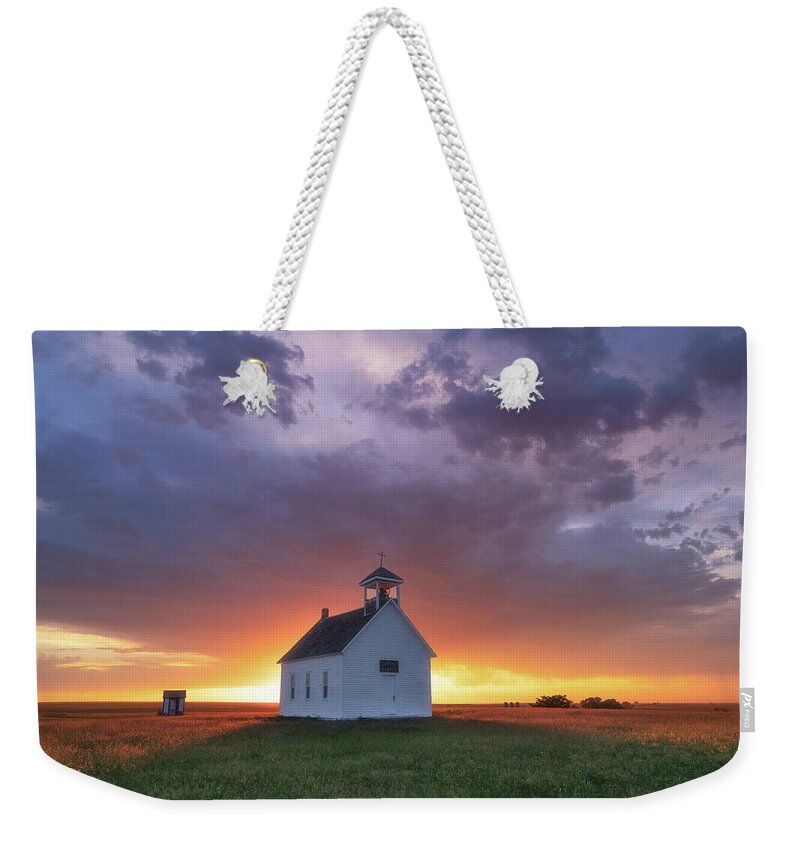 Colorado Weekender Tote Bag featuring the photograph Heaven's Light by Darren White