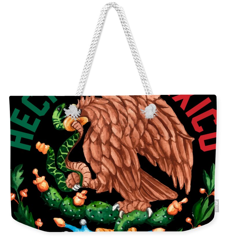 Actor Weekender Tote Bag featuring the digital art Hecho En Mexico Proud Mexican by Lotus Leafal