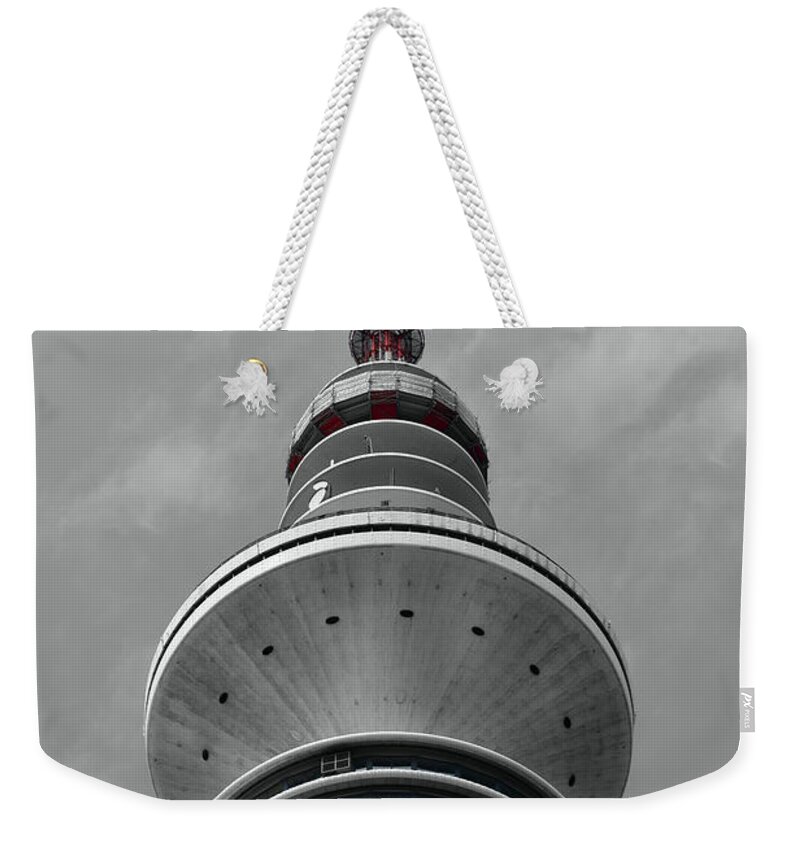 Architecture Weekender Tote Bag featuring the photograph Heinrich Hertz Tower - Selective Colour by Yvonne Johnstone