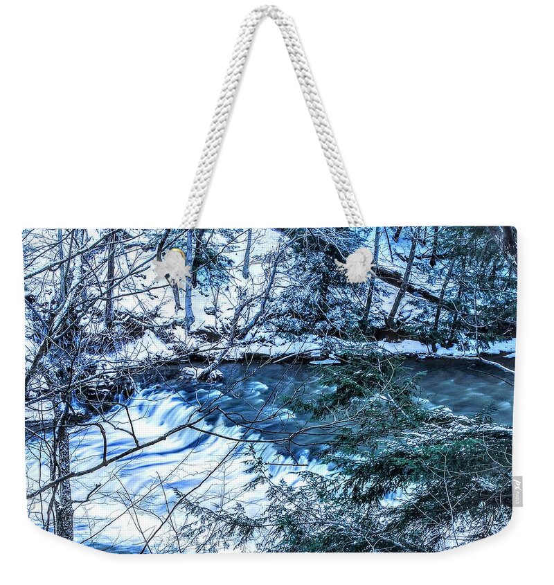  Weekender Tote Bag featuring the photograph Henry Church Falls by Brad Nellis