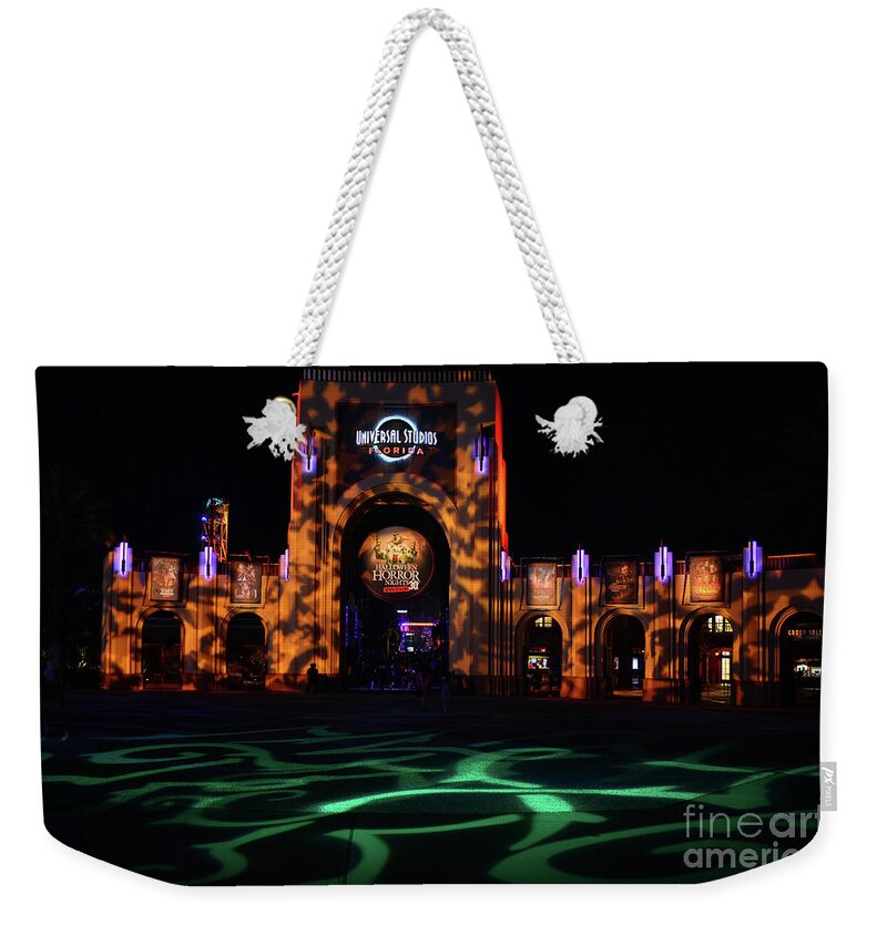 Halloween Horror Nights 30 Weekender Tote Bag featuring the photograph HHN 30 fine art entrance by David Lee Thompson