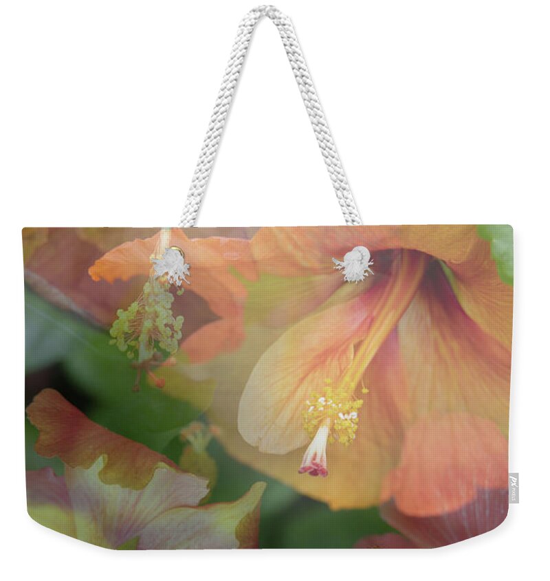 Flowers Weekender Tote Bag featuring the photograph Hibiscus Multiple by M Kathleen Warren