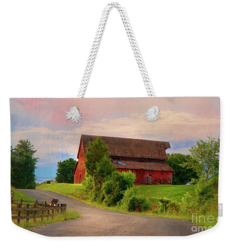 Barn Weekender Tote Bag featuring the photograph Hickory Hill by Shelia Hunt