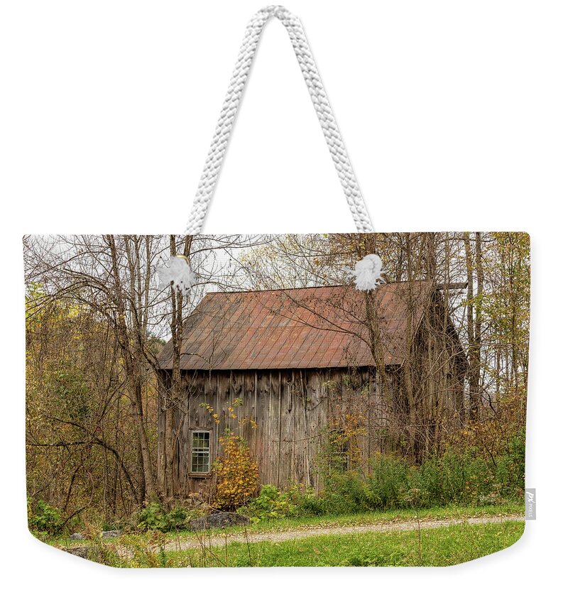 Barn Weekender Tote Bag featuring the photograph Hidden Away by Rod Best
