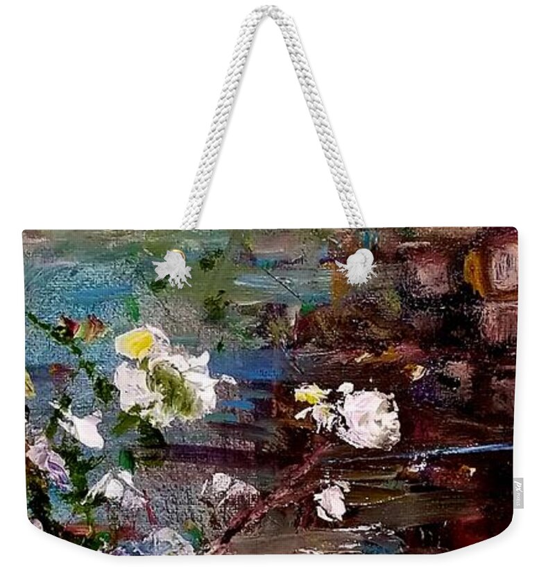 Landscapes Weekender Tote Bag featuring the painting Hidden Beauty Series by Julie TuckerDemps