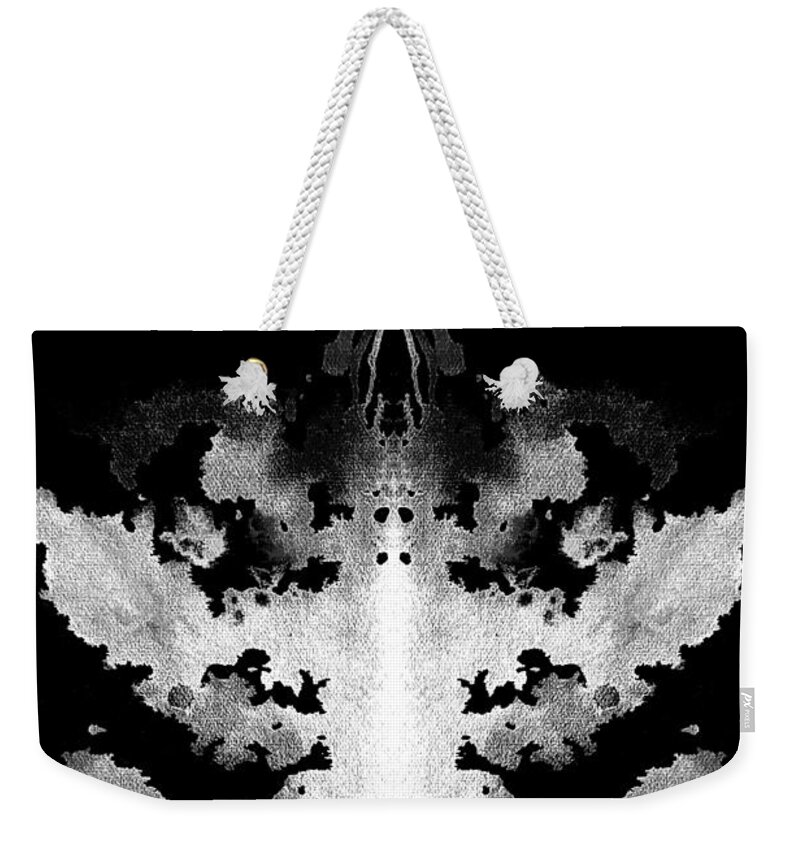 Abstract Weekender Tote Bag featuring the painting Hidden Hurts by Stephenie Zagorski