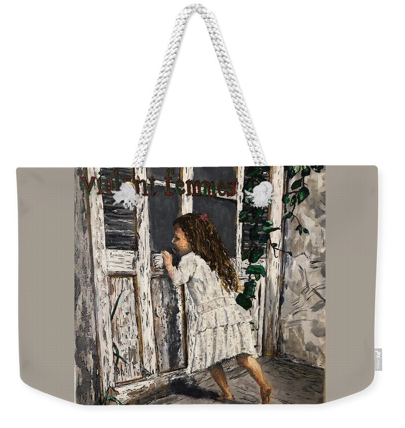 Violent Femmes Weekender Tote Bag featuring the painting High As A Kite by Bethany Beeler