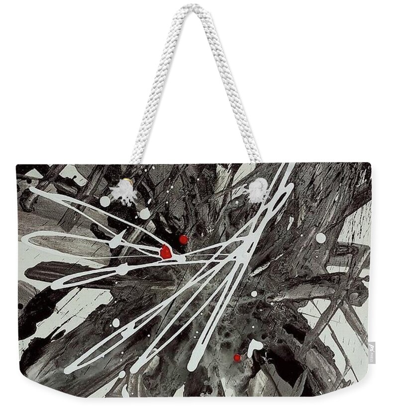  Weekender Tote Bag featuring the painting High by Jimmy Williams
