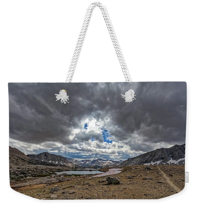California Weekender Tote Bag featuring the photograph High Sierra Clouds by Martin Gollery