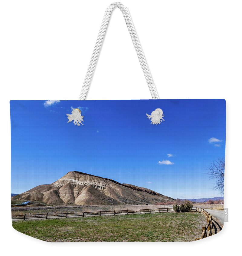 Central Oregon Weekender Tote Bag featuring the photograph Hill at Painted Hills, Oregon by Aashish Vaidya