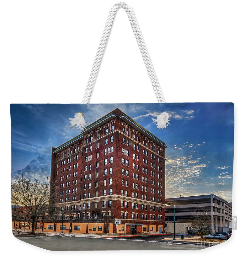 Hotel Weekender Tote Bag featuring the photograph Historic John Sevier Hotel by Shelia Hunt