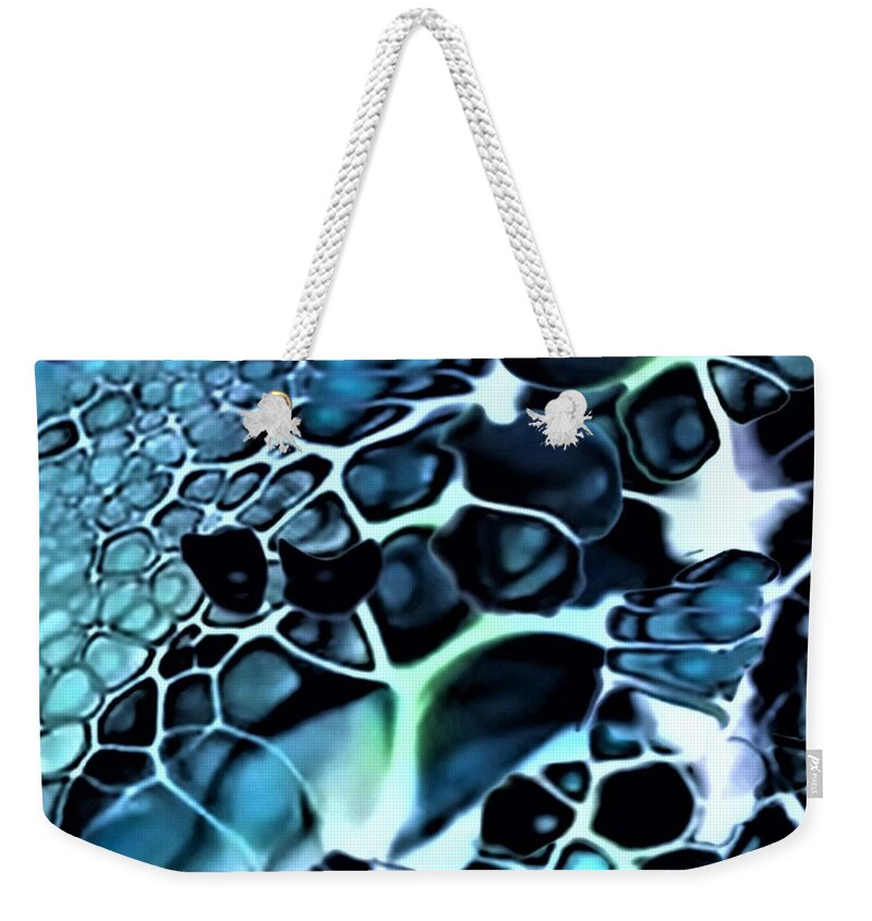 Abstract Art Weekender Tote Bag featuring the digital art Hive by Aldane Wynter