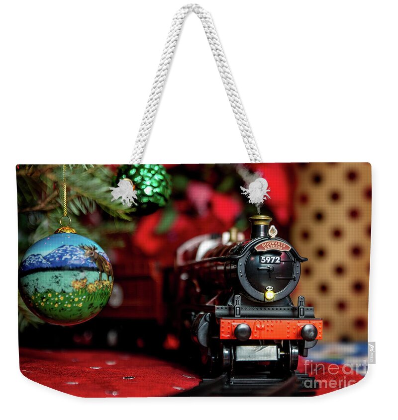 Hogwarts Express Weekender Tote Bag featuring the photograph Hogwarts Express Christmas by Ed Taylor