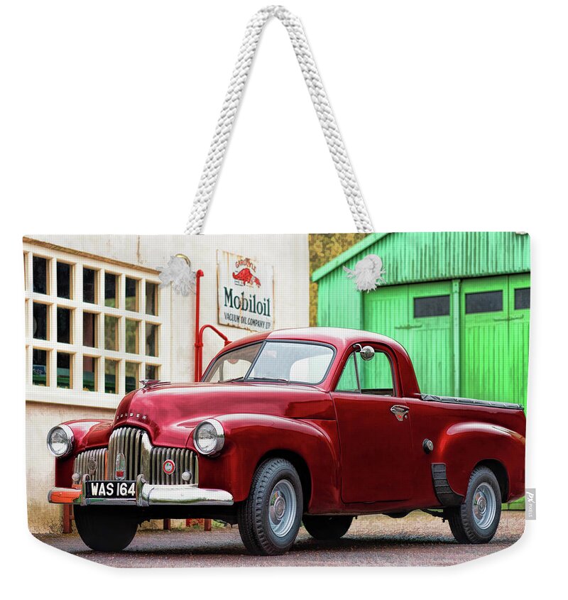 Holden Weekender Tote Bag featuring the painting Holden Pickup by Christopher Arndt