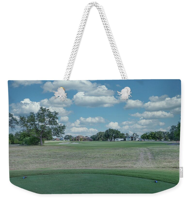 Cimarron Hills Weekender Tote Bag featuring the photograph Hole #14 by John Johnson
