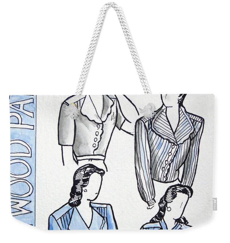  Weekender Tote Bag featuring the painting Hollywood Pattern 1318 by Loretta Nash