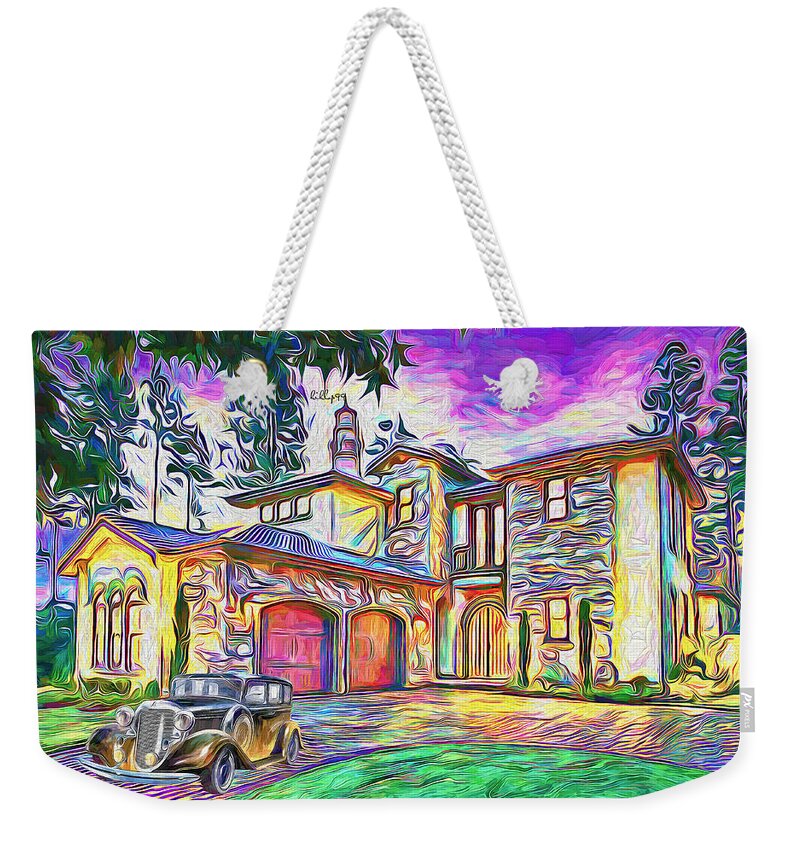 Paint Weekender Tote Bag featuring the painting Home sweet home 12 by Nenad Vasic