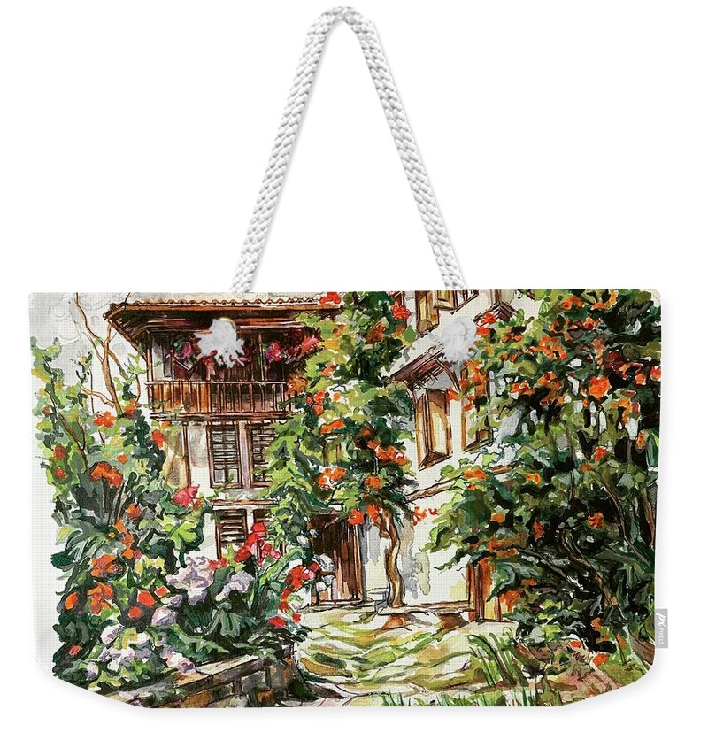 Outside Weekender Tote Bag featuring the painting Homestead by Try Cheatham