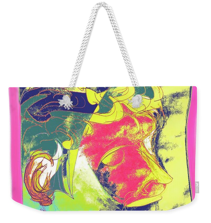 Homme Weekender Tote Bag featuring the digital art Homme by Aisha Isabelle