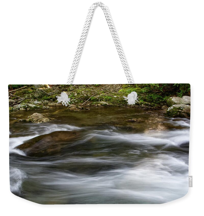 Honey Cove Falls Weekender Tote Bag featuring the photograph Honey Cove Falls 7 by Phil Perkins