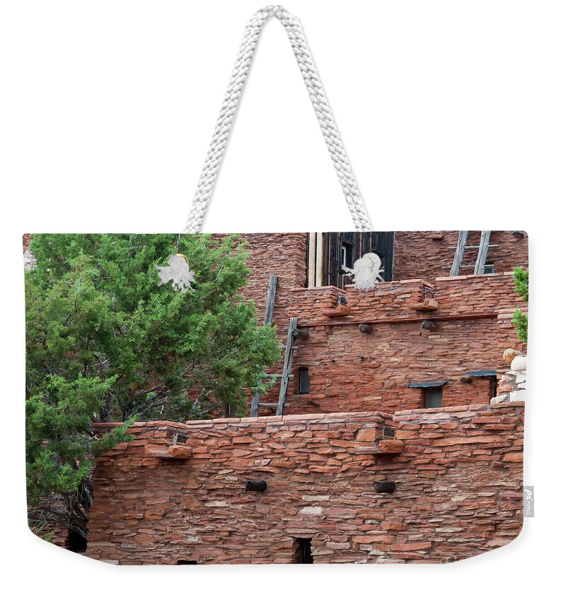 Grand-canyon Weekender Tote Bag featuring the photograph Hopi House Ladders by Kirt Tisdale