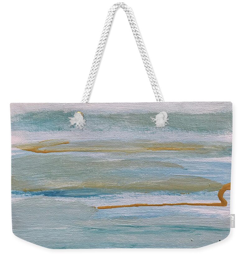 Horizon Weekender Tote Bag featuring the painting Horizon by Medge Jaspan