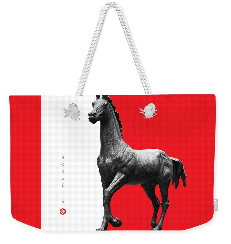 Horse Photographs Weekender Tote Bag featuring the digital art Horse 5 by David Davies
