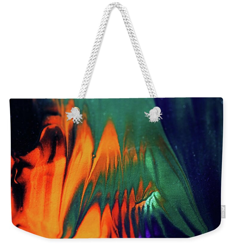 Abstract Weekender Tote Bag featuring the photograph Hot And Cold by Debbie Oppermann