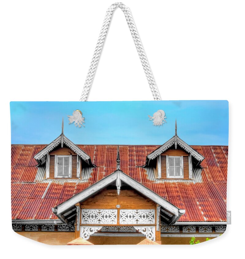 Trinidad Weekender Tote Bag featuring the photograph House # 109 by Nadia Sanowar