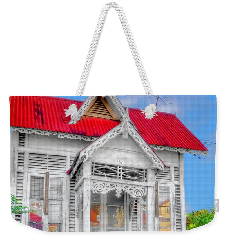 Trinidad Weekender Tote Bag featuring the photograph House # 67 by Nadia Sanowar