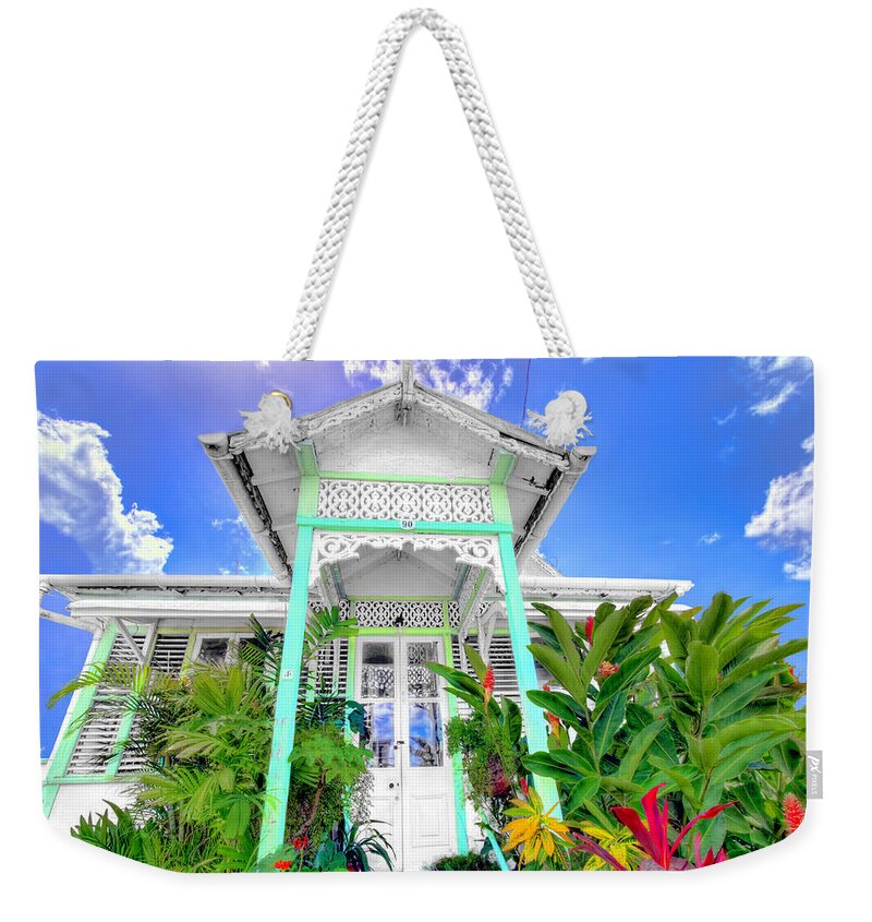 Trinidad Weekender Tote Bag featuring the photograph House # 90 by Nadia Sanowar