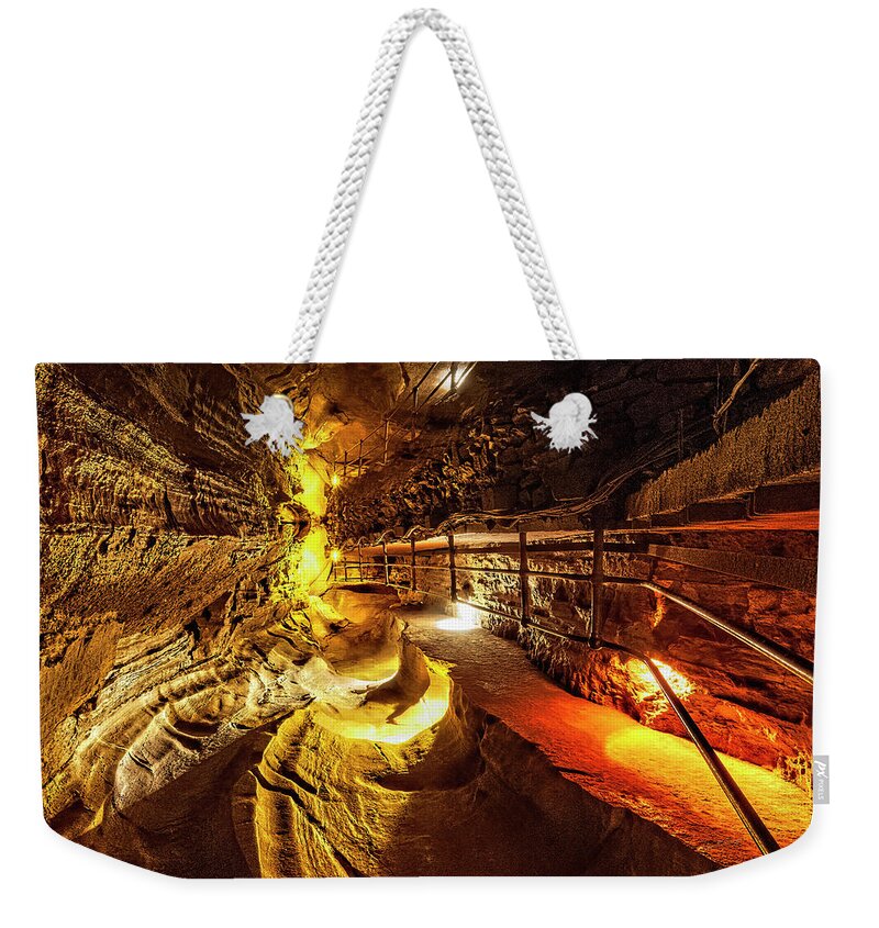 Howes Caverns Weekender Tote Bag featuring the photograph Howes That Again? by Dan McGeorge