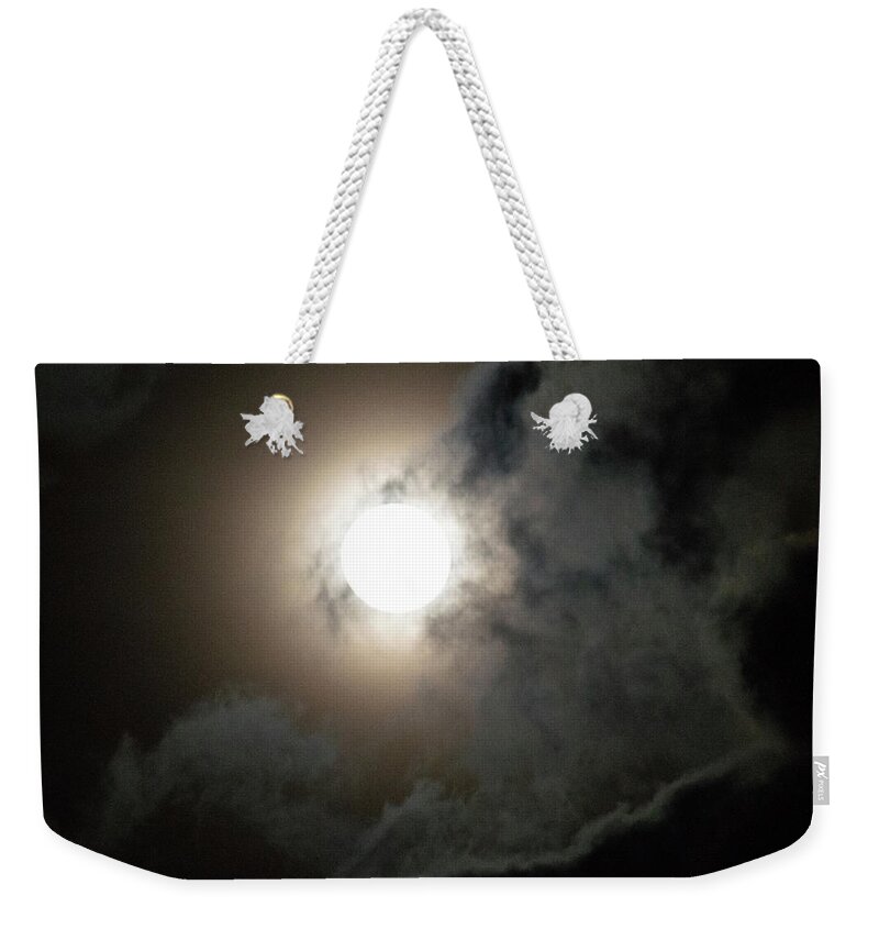 Full Moon Weekender Tote Bag featuring the photograph Howling at the Moon by Susie Loechler