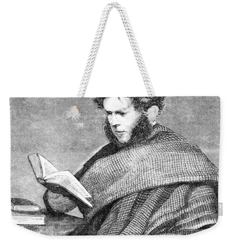 1857 Weekender Tote Bag featuring the drawing Hugh Miller by Granger