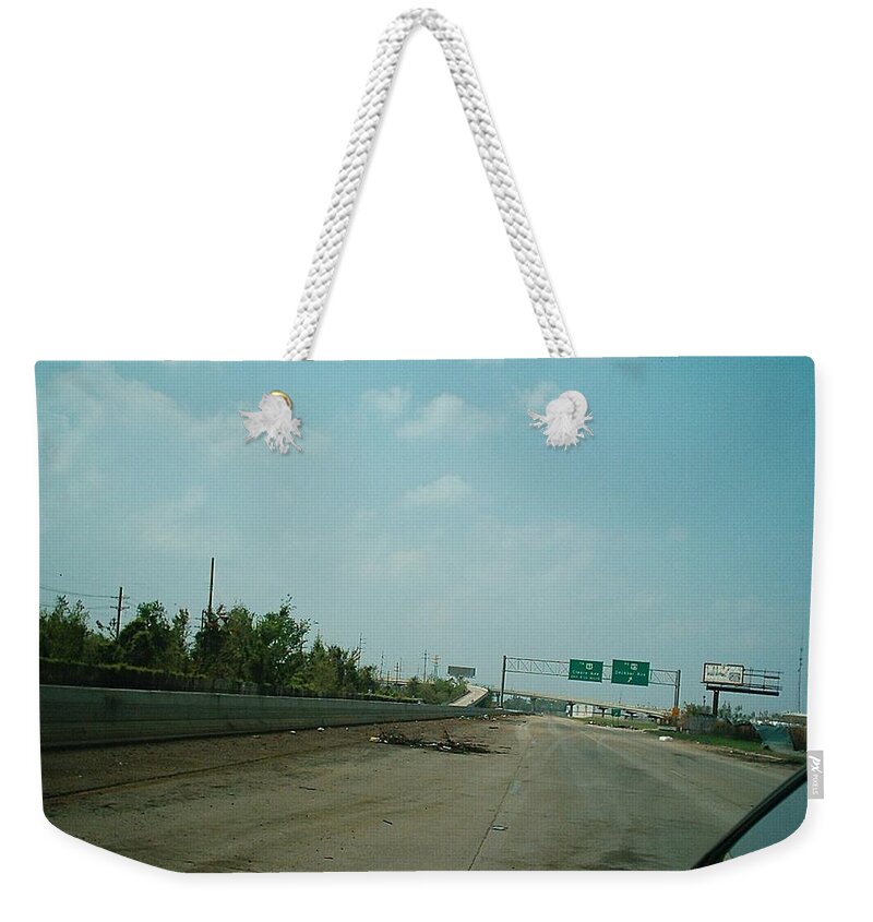 New Orleans Weekender Tote Bag featuring the photograph Hurricane Katrina Series - 44 by Christopher Lotito