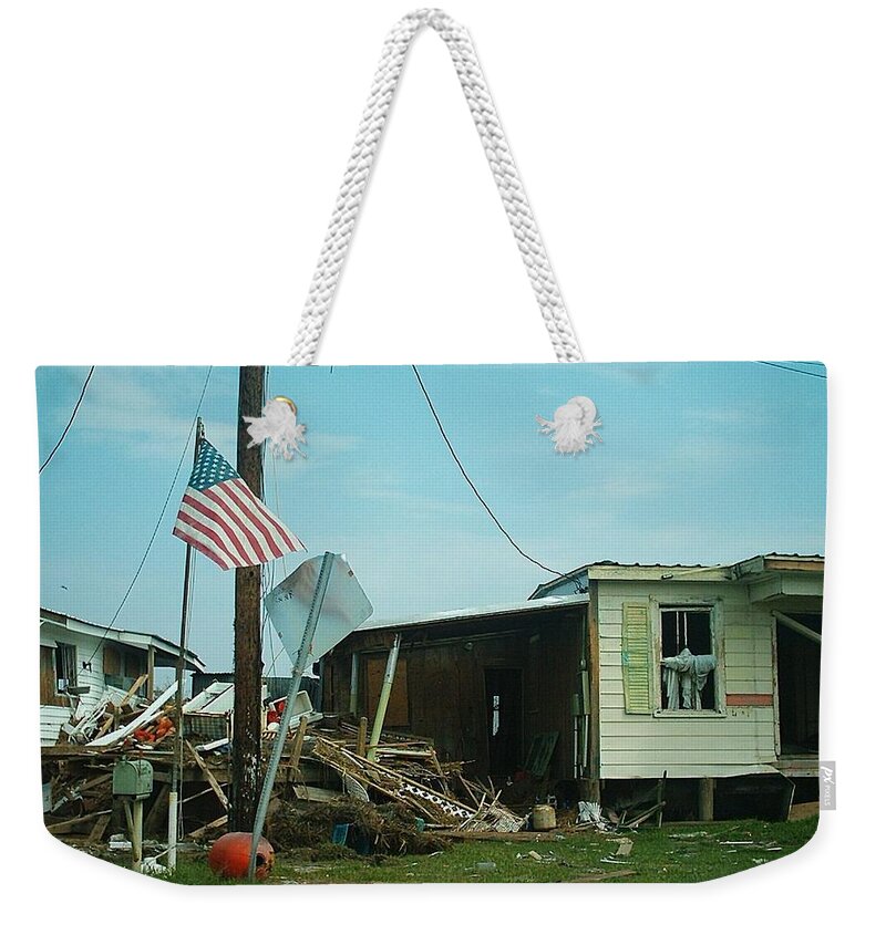  Weekender Tote Bag featuring the photograph Hurricane Katrina Series - 7 by Christopher Lotito