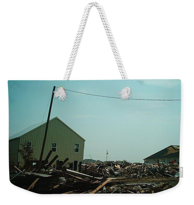 New Orleans Weekender Tote Bag featuring the photograph Hurricane Katrina Series - 86 by Christopher Lotito