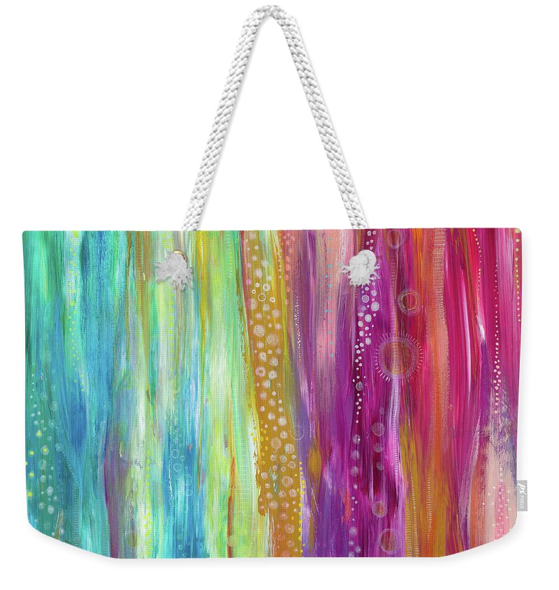 Modern Contemporary Painting Weekender Tote Bag featuring the painting I Am Becoming by Tanielle Childers