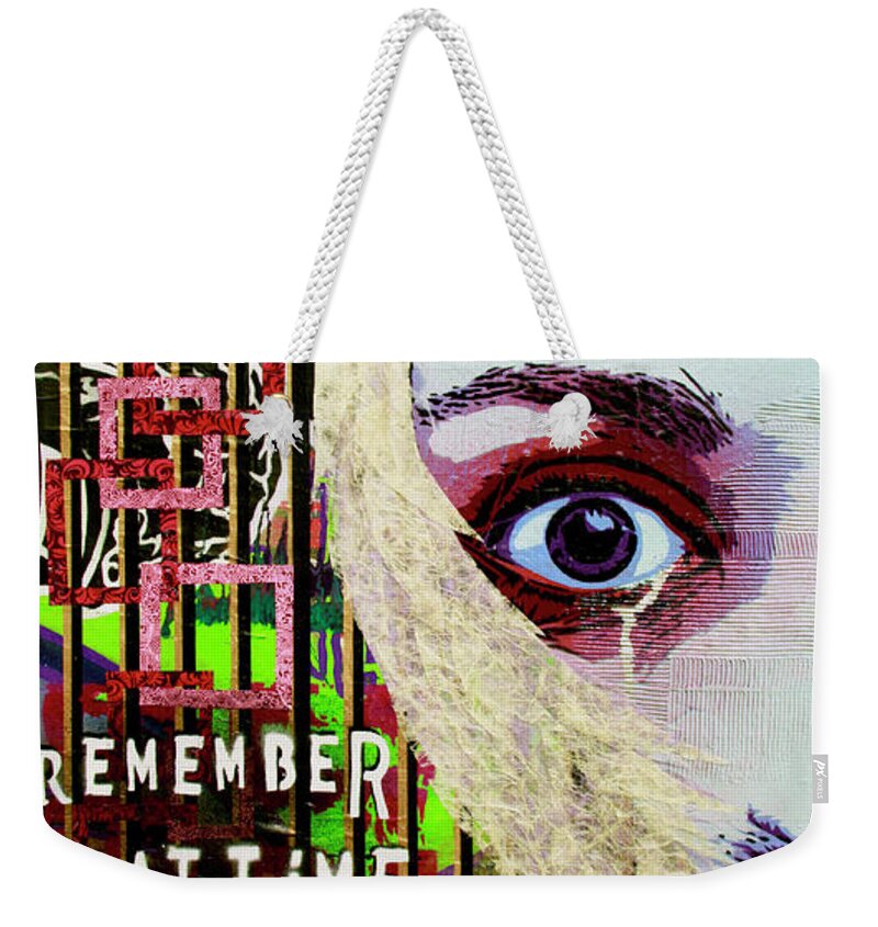 Abstract Weekender Tote Bag featuring the painting I Appear Missing by Bobby Zeik