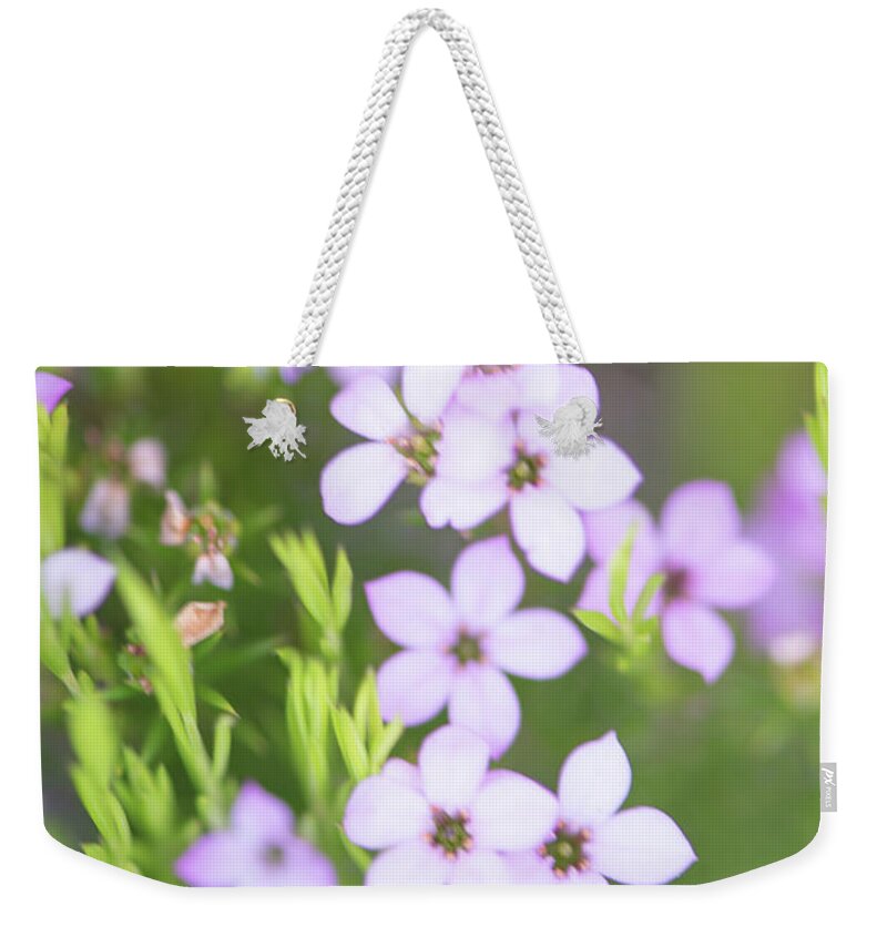 Macro Weekender Tote Bag featuring the photograph I Dream of You by Laura Macky