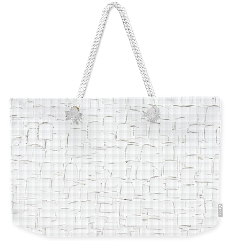  Weekender Tote Bag featuring the painting Ice Crystals by Linda Bailey