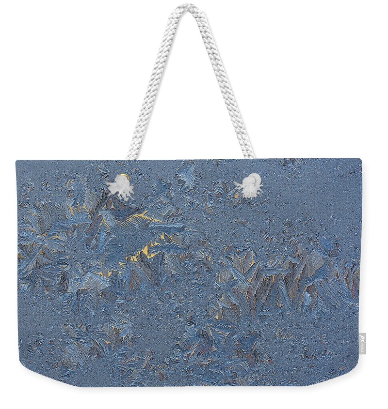 Focus Blend Weekender Tote Bag featuring the photograph Ice Feathers by James Covello
